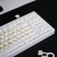 Golden Big Letters 104+38 Full PBT Dye-subbed Keycaps Set for Cherry MX Mechanical Gaming Keyboard